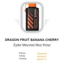 Vozol Gear 20000 - Dragon Fruit Banana Cherry
