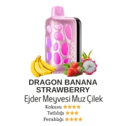 Vozol Rave 40000 - Dragon Banana Strawberry